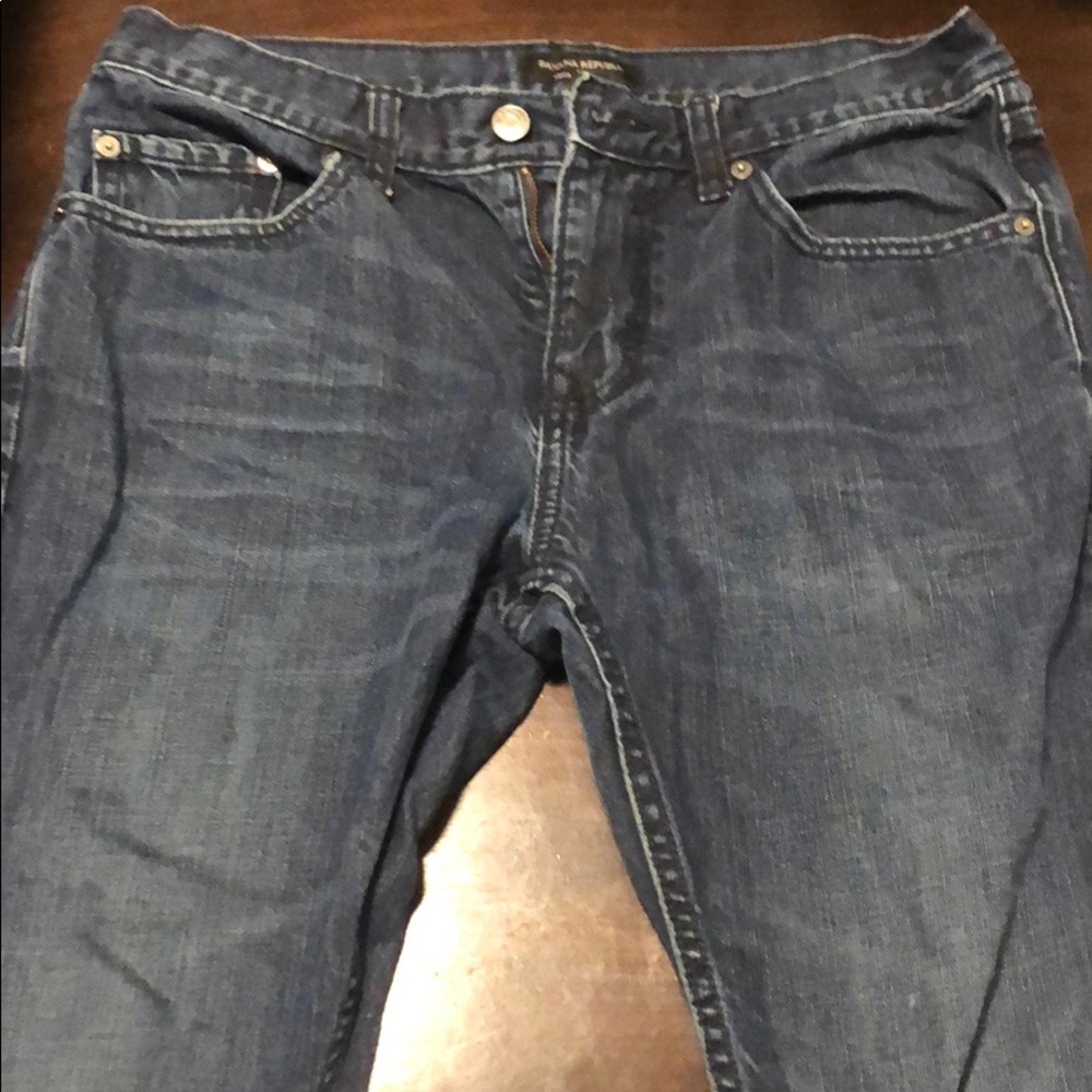 Banana Republic Blue Straight Jeans (31Wx30L)